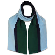 Royal Corps of Signals Scarf Scarf, Wool The Regimental Shop Sky Blue/Navy Blue/Green one size fits all 