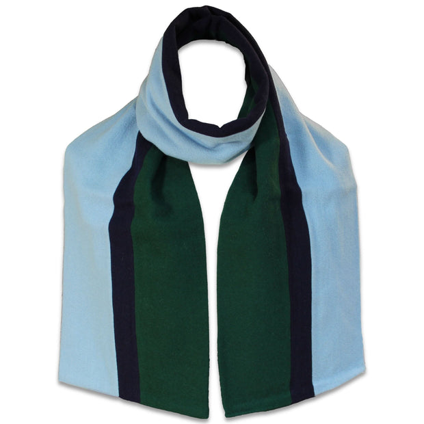 Royal Corps of Signals Scarf Scarf, Wool The Regimental Shop Sky Blue/Navy Blue/Green one size fits all 