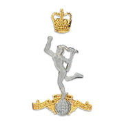 Royal Corps of Signals Beret Badge - Queen's Crown Beret Badge The Regimental Shop gold/silver one size fits all