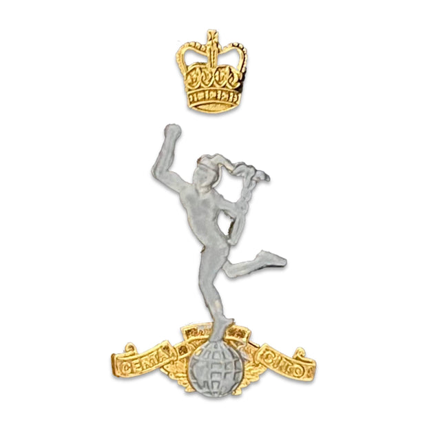 Royal Corps of Signals Beret Badge - Queen's Crown Beret Badge The Regimental Shop gold/silver one size fits all