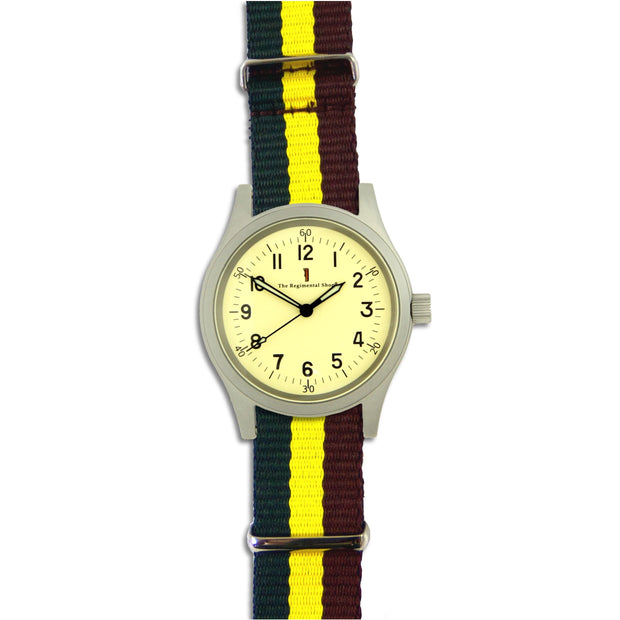 Royal Dragoon Guards M120 Watch M120 Watch The Regimental Shop Silver/Yellow/Green/Yellow/Maroon  