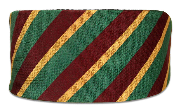 Royal Dragoon Guards Silk Non Crease Cummerbund Cummerbund, Silk The Regimental Shop Green/Gold/Auburn one size fits all 