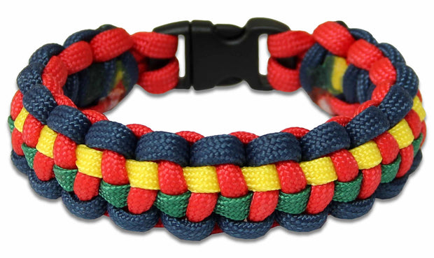 Royal Marines Paracord Bracelet Bracelet, paracord The Regimental Shop XS - 15cm for 13cm wrist Blue/Red/Green/Yellow 