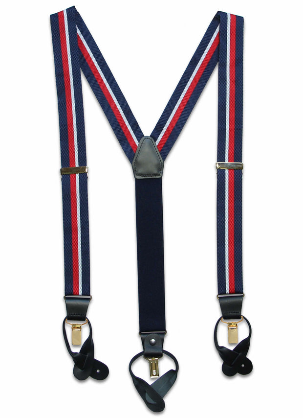 Royal Navy Braces Braces The Regimental Shop Navy/Red/White one size fits all