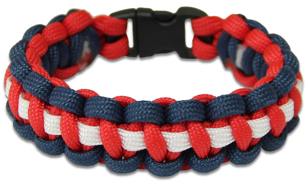 Royal Navy Paracord Bracelet Bracelet, paracord The Regimental Shop XS - 15cm for 13cm wrist Navy Blue/Red/White 