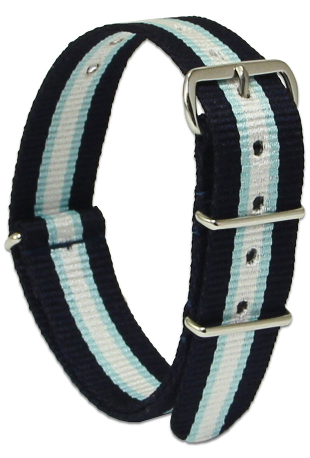 Royal Observer Corps G10 Watch Strap Watch Strap, G10 The Regimental Shop Dark Blue/Light Blue/White one size fits all