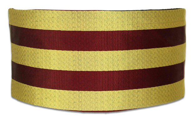Royal Regiment of Fusiliers Silk Non Crease Cummerbund Cummerbund, Silk The Regimental Shop Maroon/Gold one size fits all 