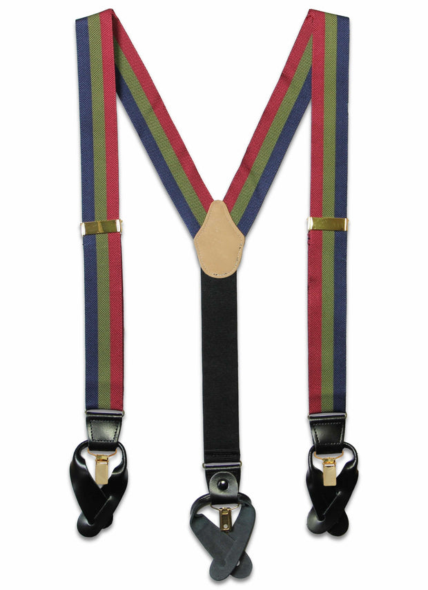 Royal Scots Braces Braces The Regimental Shop Blue/Green/Maroon one size fits all 