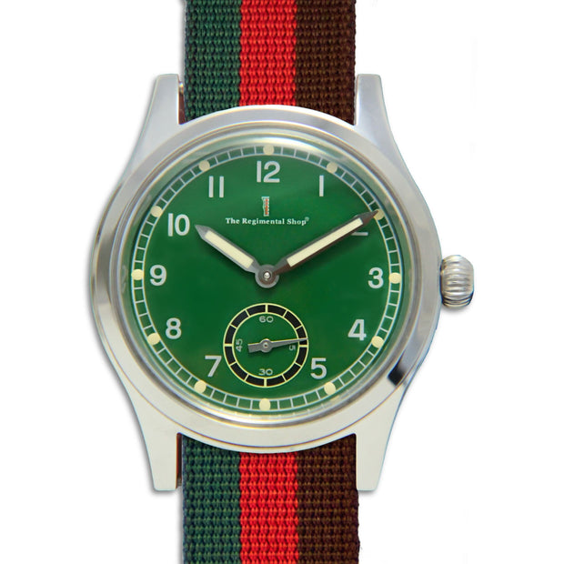 Royal Tank Regiment Meridian Watch Meridian Watch The Regimental Shop Green/Silver/Red/Brown one size fits all