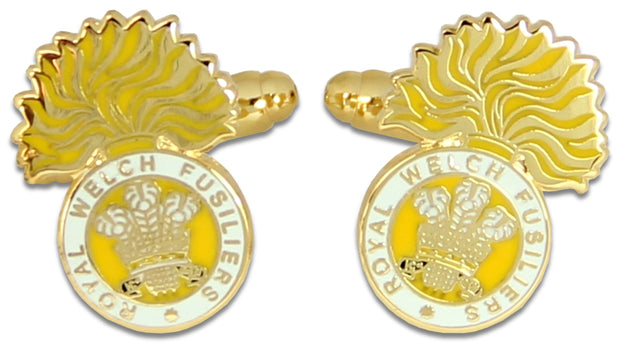 Royal Welch Fusiliers Cufflinks Cufflinks, T-bar The Regimental Shop Gold/Yellow/White one size fits all 