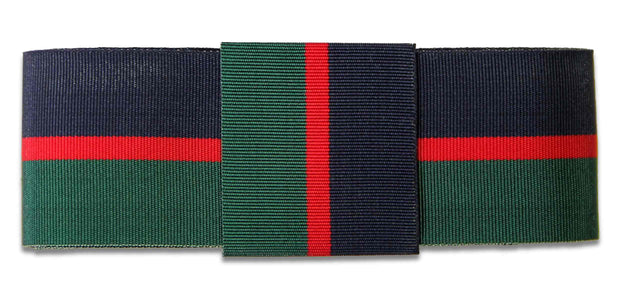 Royal Welsh Regimental Ribbon for any brimmed hat Ribbon for hat The Regimental Shop 75cm (30") with Loop Blue/Red/Green 