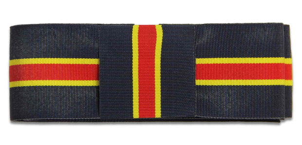 Sandhurst (Royal Military Academy) Ribbon for any brimmed hat - tie design Ribbon for hat The Regimental Shop 75cm (30") with Loop Blue/Red/Yellow 