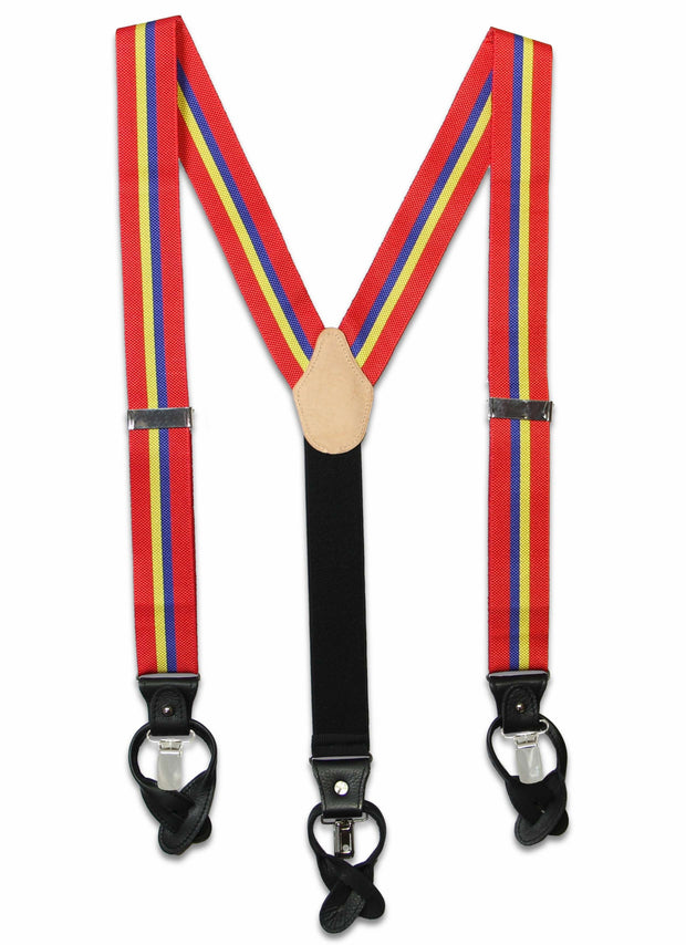 Sandhurst  Braces - new colours Braces The Regimental Shop Red/Yellow/Blue one size fits all 