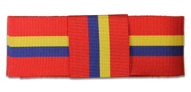 Sandhurst (Royal Military Academy) Ribbon for any brimmed hat (stable belt design) Ribbon for hat The Regimental Shop 75cm (30") with Loop Red/Blue/Yellow 
