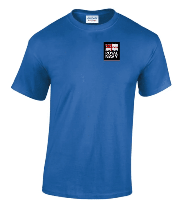 Royal Navy T-Shirt - XL - Royal Blue Stock Clearance The Regimental Shop   