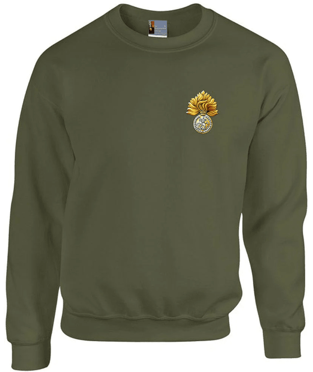 Royal Regiment of Fusiliers Sweatshirt - 3XL - Army Green Stock Clearance The Regimental Shop