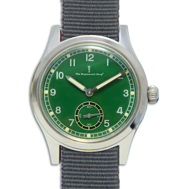 Meridian Watch with Silver Strap Meridian Watch The Regimental Shop Green/Silver one size fits all