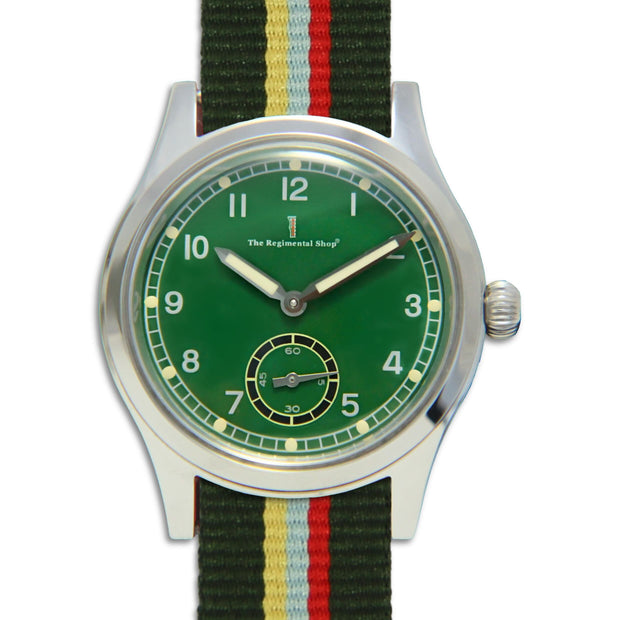 Small Arms School Corps Meridian Watch Meridian Watch The Regimental Shop Green/Silver/Yellow/Sky Blue/Red one size fits all