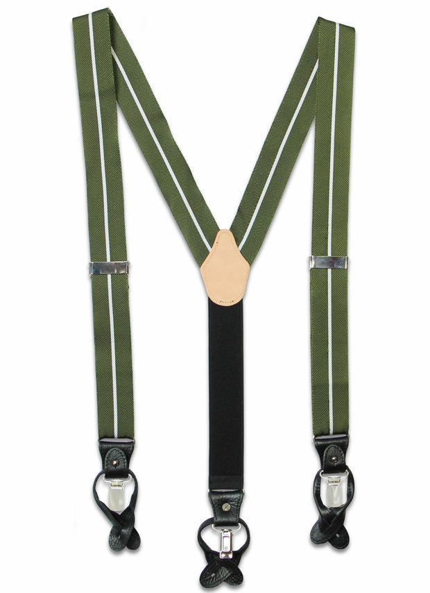 The Green Howards Braces Braces The Regimental Shop Green/Silver/Black one size fits all 