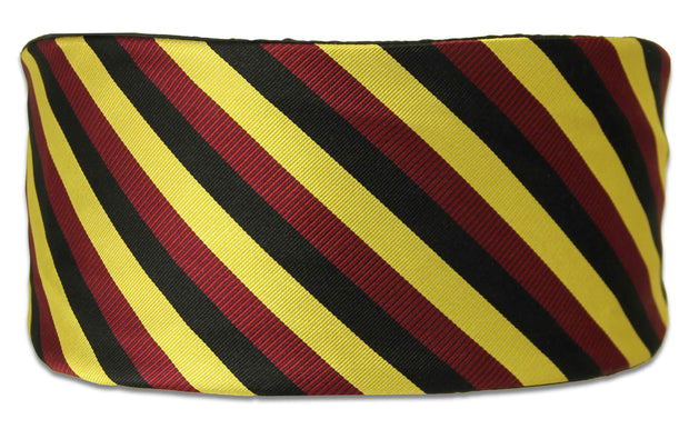 The Royal Hussars (PWO) Silk Cummerbund Cummerbund, Silk The Regimental Shop Black/Yellow/Maroon one size fits all 