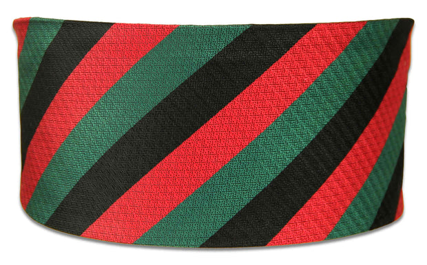 The Royal Yorkshire Regiment Silk Non Crease Cummerbund Cummerbund, Silk The Regimental Shop Black/Green/Red one size fits all 