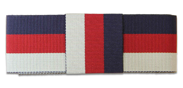 Tri-Services Ribbon for any brimmed hat Ribbon for hat The Regimental Shop 75cm (30") with Loop Blue/Red/Silver 