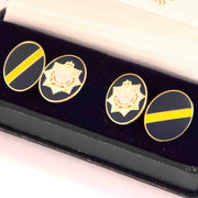 10 QOGLR (Queen's Own Gurkha Logistic Regiment) Cufflinks Cufflinks, Gilt Enamel The Regimental Shop   