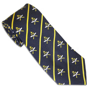 10 QOGLR (Queen's Own Gurkha Logistic Regiment) Tie (Silk) Tie, Silk, Woven The Regimental Shop Blue/Yellow/Silver one size fits all 