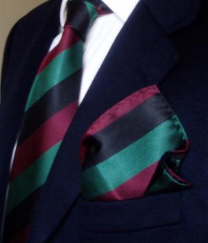 Queen's Lancashire Regiment Silk Pocket Square Pocket Square The Regimental Shop   