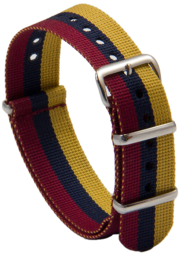 Royal Army Medical Corps (RAMC) G10 Watch Strap Watch Strap, G10 The Regimental Shop Red/Blue/Yellow one size fits all 