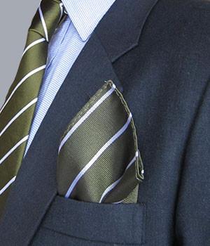 Green Howards Silk Pocket Square Pocket Square The Regimental Shop   