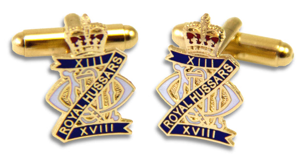 13th/18th Royal Hussars T-Bar Cufflinks - regimentalshop.com
