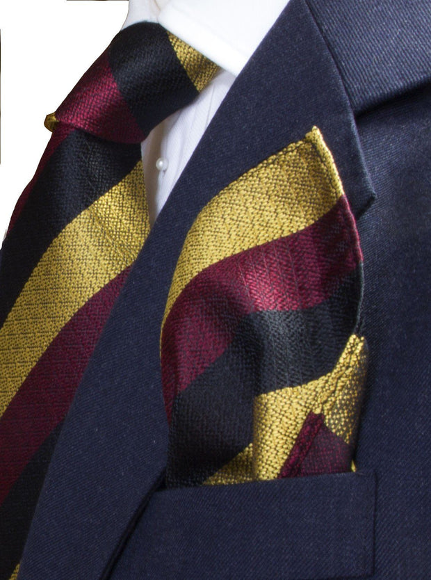 Prince of Wales's Own Regiment of Yorkshire Silk Non Crease Pocket Square Pocket Square The Regimental Shop   