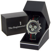 Royal Green Jackets Military Chronograph Watch Chronograph The Regimental Shop   