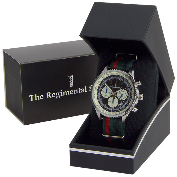 Royal Green Jackets Military Chronograph Watch Chronograph The Regimental Shop   