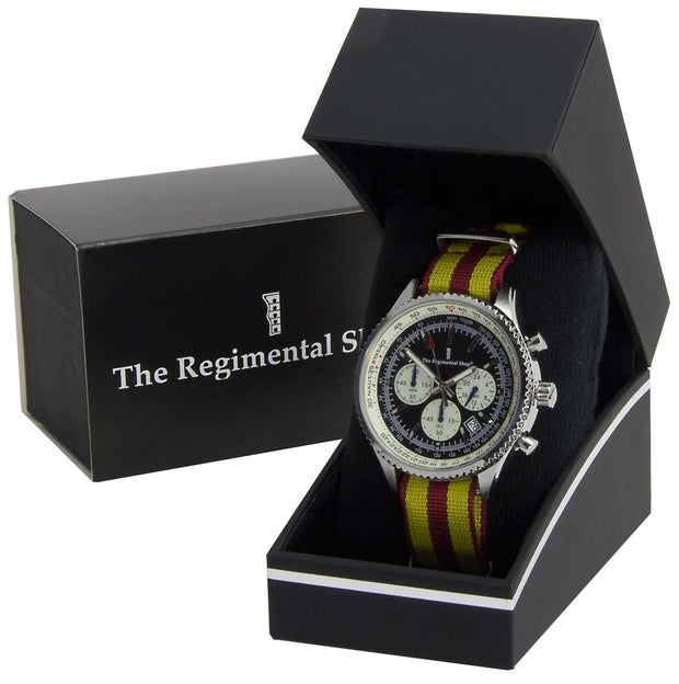 9th/12th Royal  Lancers Military Chronograph Watch Chronograph The Regimental Shop   