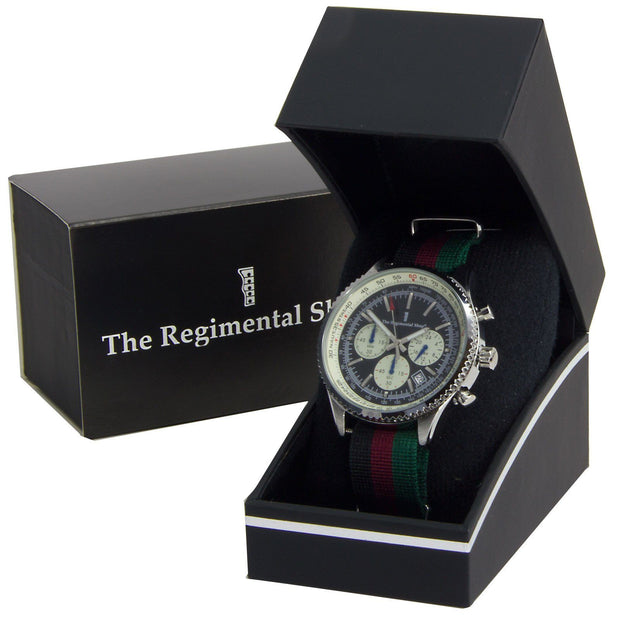 Queen's Lancashire Regiment Military Chronograph Watch Chronograph The Regimental Shop   