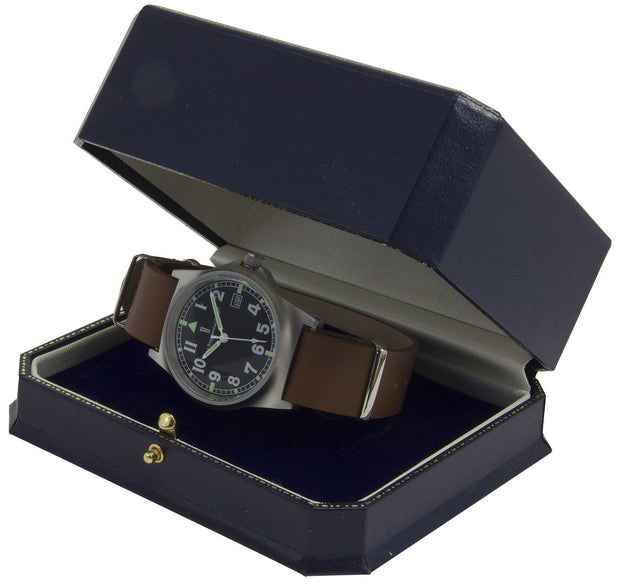 G10 Military Watch with Brown Leather Watch Strap G10 Watch The Regimental Shop   