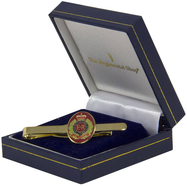 Royal Engineers Gilt Enamel Tie Clip Tie Clip, Gilt Enamel The Regimental Shop Gold/Maroon/Green one size fits all 
