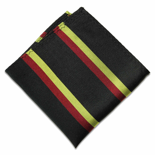 1st Batt. Royal Anglian Regiment Silk Pocket Square Pocket Square The Regimental Shop Black/Red/Yellow one size fits all 