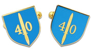 40 Commando Cufflinks Cufflinks, T-bar The Regimental Shop Gold/Blue one size fits all 