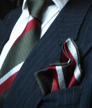 Royal Regiment of Wales Silk Non Crease Pocket Square Pocket Square The Regimental Shop   