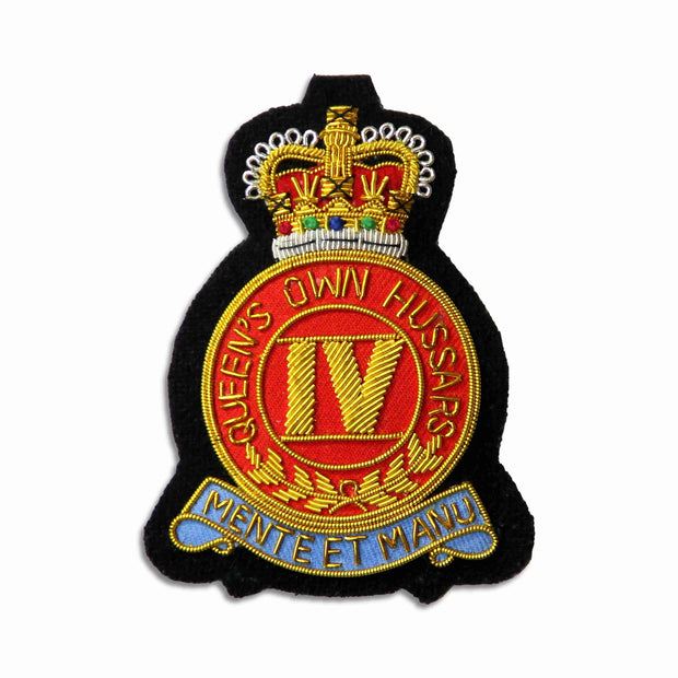 4th Queen's Own Hussars Blazer Badge Blazer badge The Regimental Shop Black/Red/Gold/Blue One size fits all 