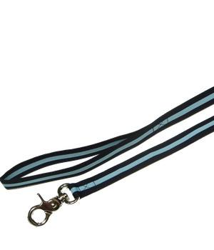 Light and Dark Blue Striped Dog Lead Dog Lead The Regimental Shop   