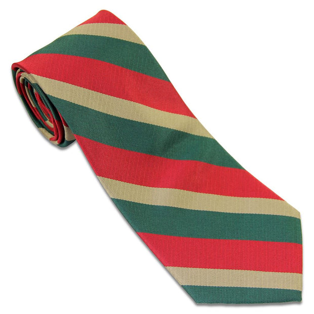 5th Royal Inniskilling Dragoon Guards Tie (Polyester) Tie, Polyester The Regimental Shop Red/Green/Gold one size fits all 