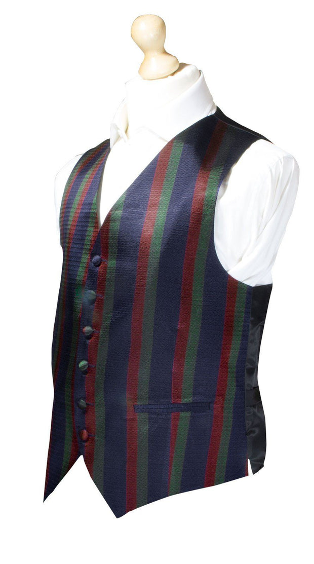 Black Watch Silk Non Crease Waistcoat Waistcoat, Silk The Regimental Shop   