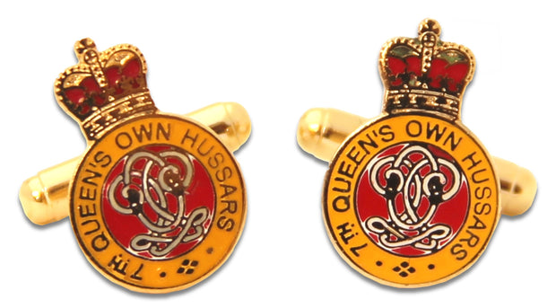 7th Queen's Own Hussars Cufflinks Cufflinks, T-bar The Regimental Shop Gold/Red/Yellow one size fits all 