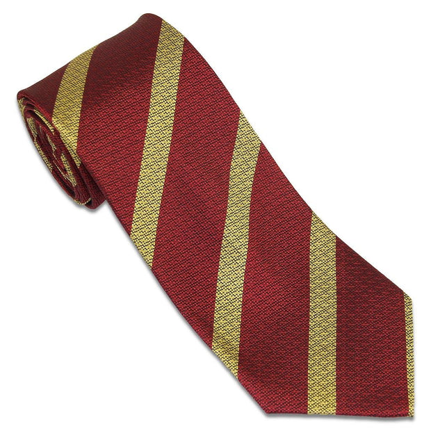 9th/12th Royal Lancers Tie (Silk Non Crease) Tie, Silk Non Crease The Regimental Shop Maroon/Gold one size fits all 