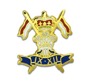9th/12th Royal Lancers Lapel Badge Lapel badge The Regimental Shop red/white/blue/gold 1 x 2cm 