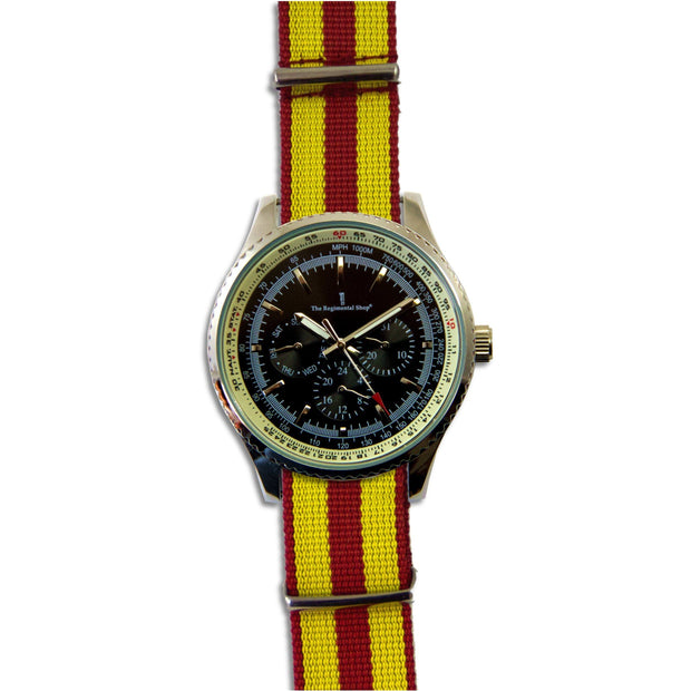 9th/12th Royal Lancers Military Multi Dial Watch Multi Dial The Regimental Shop   